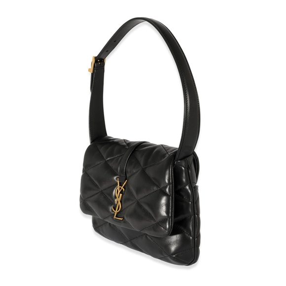 Saint Laurent Black Leather Le 57 Flap Bag - Picture 2 of 7